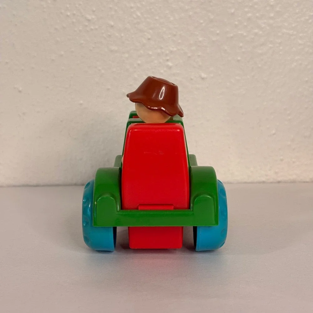 Vintage Tractor Toy Kids OS Green Good Hong Kong No 7800 Farmer Figure Set